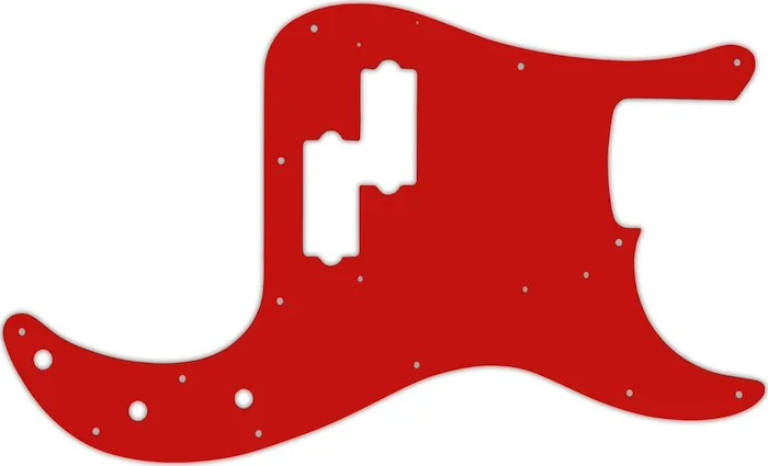 WD Custom Pickguard For Fender 1962-1964 Precision Bass #07 Red/White/Red