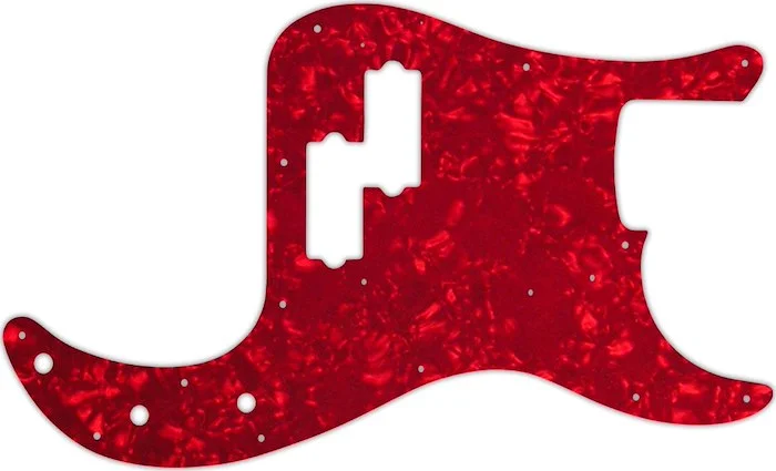 WD Custom Pickguard For Fender 1962-1964 Precision Bass #28R Red Pearl/White/Black/White