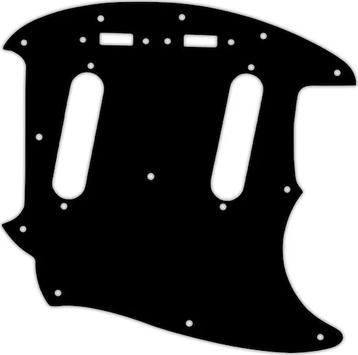 WD Custom Pickguard For Fender 1964-1982 Mustang #03G Black/Green/Black