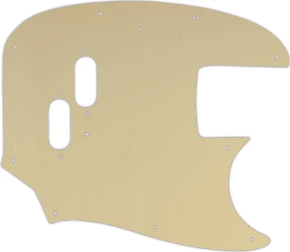 WD Custom Pickguard For Fender 1966-1983 USA Mustang Bass #06 Cream