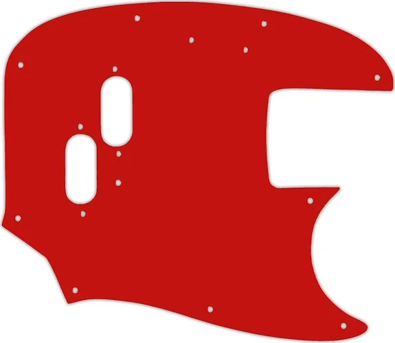 WD Custom Pickguard For Fender 1966-1983 USA Mustang Bass #07 Red/White/Red
