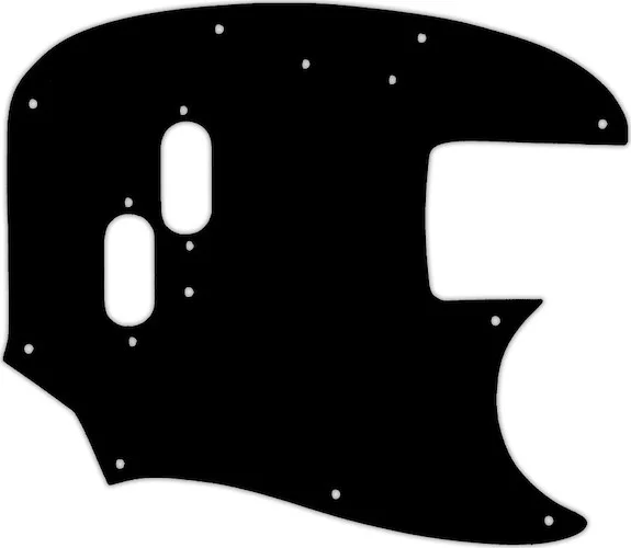 WD Custom Pickguard For Fender 1966-1983 USA Mustang Bass #03R Black/Red/Black