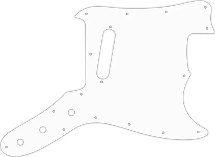 WD Custom Pickguard For Fender 1967-1981 Bronco #02T White Thin