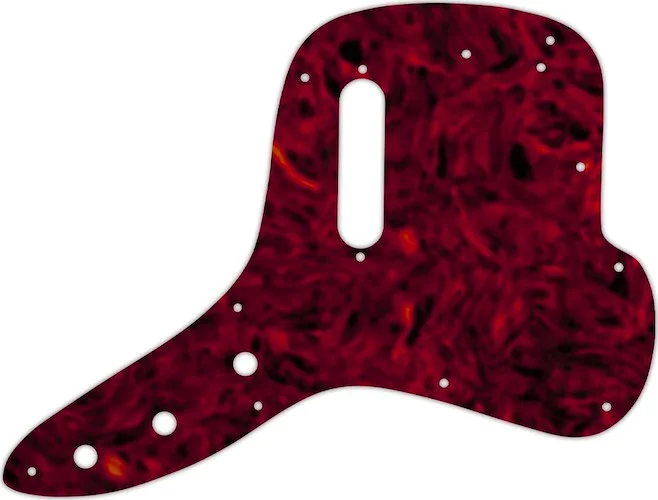 WD Custom Pickguard For Fender 1971-1977 Musicmaster Bass #05T Tortoise Shell Solid (Semi-Transparen