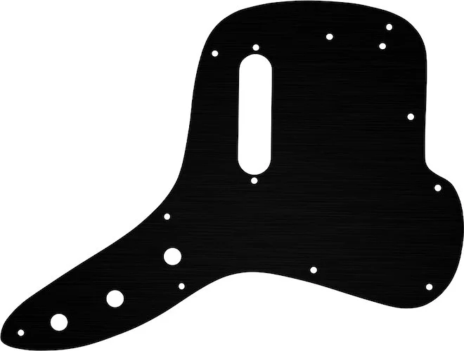 WD Custom Pickguard For Fender 1971-1977 Musicmaster Bass #27 Simulated Black Anodized