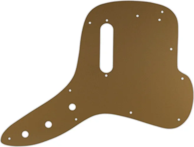 WD Custom Pickguard For Fender 1971-1977 Musicmaster Bass #59 Gold/Clear/Gold