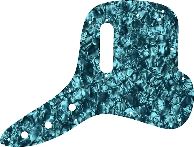 WD Custom Pickguard For Fender 1971-1977 Musicmaster Bass #28AQ Aqua Pearl/Black/White/Black
