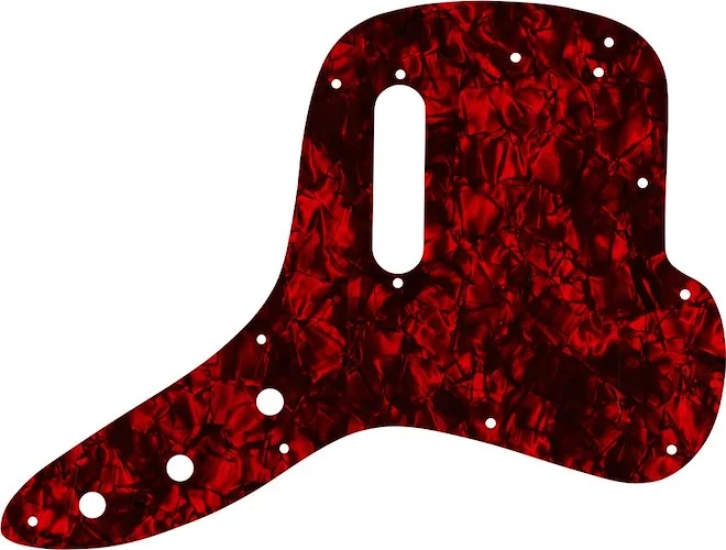 WD Custom Pickguard For Fender 1971-1977 Musicmaster Bass #28DRP Dark Red Pearl/Black/White/Black