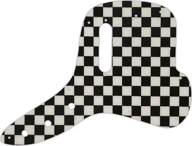 WD Custom Pickguard For Fender 1971-1977 Musicmaster Bass #CK01 Checkerboard Graphic