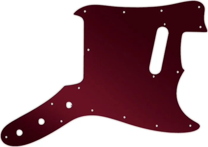 WD Custom Pickguard For Fender 1976-1981 Musicmaster #10R Red Mirror