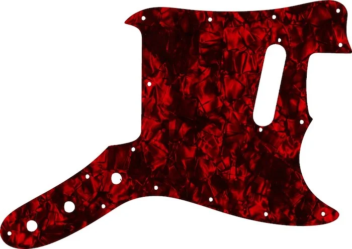 WD Custom Pickguard For Fender 1976-1981 Musicmaster #28DRP Dark Red Pearl/Black/White/Black