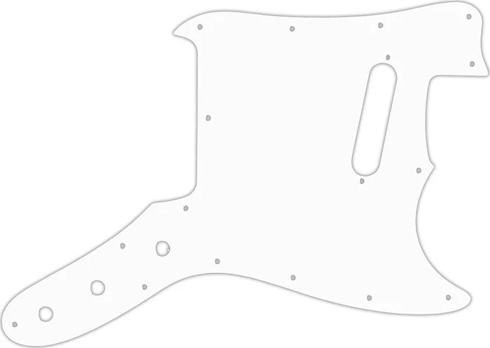 WD Custom Pickguard For Fender 1976-1981 Musicmaster #04R White/Red/White