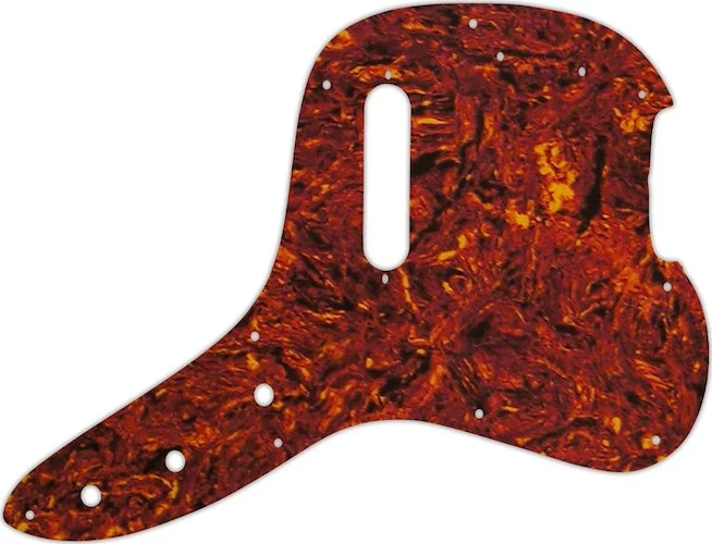 WD Custom Pickguard For Fender 1978 Musicmaster Bass #05P Tortoise Shell/Parchment Image
