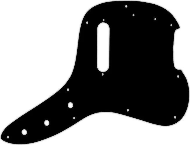 WD Custom Pickguard For Fender 1978 Musicmaster Bass #29T Matte Black Thin