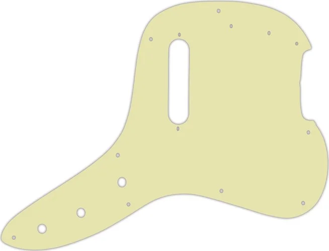 WD Custom Pickguard For Fender 1978 Musicmaster Bass #34S Mint Green Solid