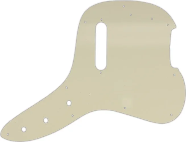 WD Custom Pickguard For Fender 1978 Musicmaster Bass #55 Parchment 3 Ply