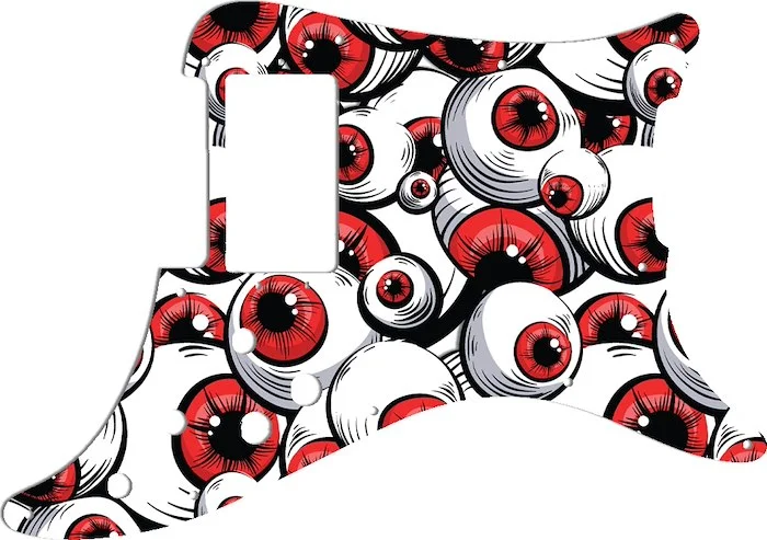 WD Custom Pickguard For Fender 1979-1982 Lead I #GHA01 Red Eye Graphic