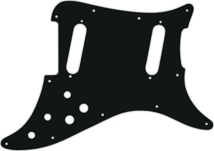 WD Custom Pickguard For Fender 1979-1982 Lead II #01A Black Acrylic