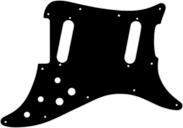 WD Custom Pickguard For Fender 1979-1982 Lead II #01T Black Thin