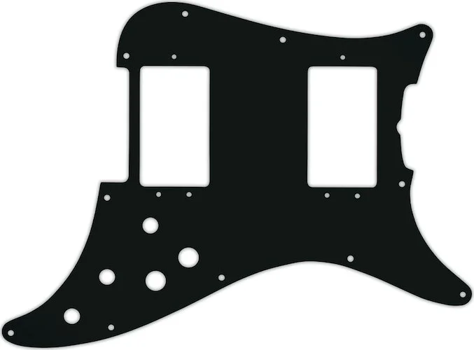 WD Custom Pickguard For Fender 1979-1982 Lead III #01A Black Acrylic