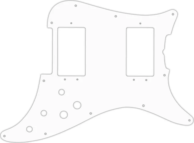 WD Custom Pickguard For Fender 1979-1982 Lead III #02T White Thin