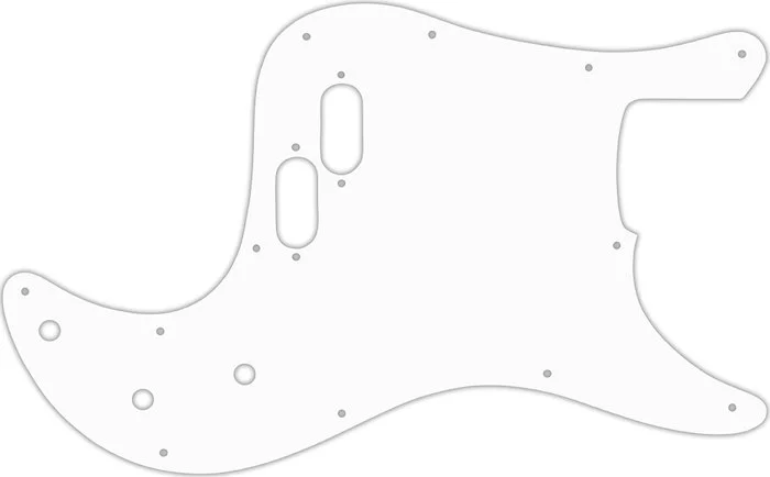 WD Custom Pickguard For Fender 1981-1985 Bullet Bass #04 White/Black/White
