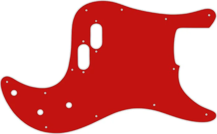 WD Custom Pickguard For Fender 1981-1985 Bullet Bass #07 Red/White/Red