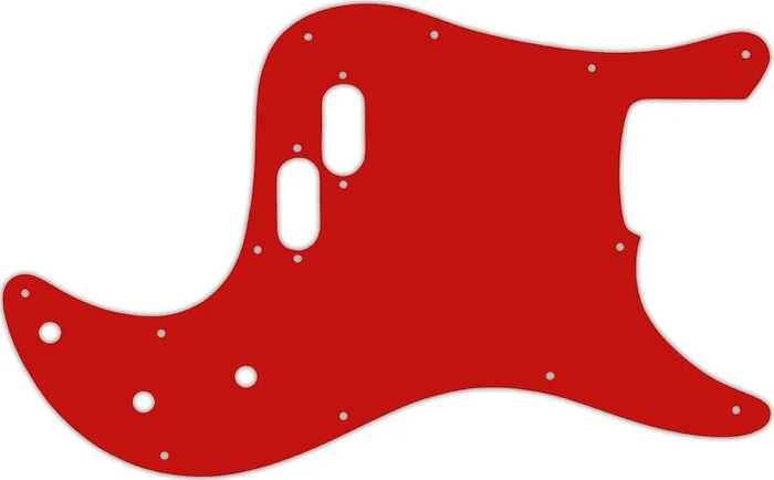 WD Custom Pickguard For Fender 1981-1985 Bullet Bass #07S Red Solid