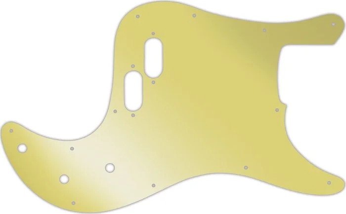 WD Custom Pickguard For Fender 1981-1985 Bullet Bass #10GD Gold Mirror