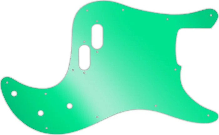 WD Custom Pickguard For Fender 1981-1985 Bullet Bass #10GR Green Mirror