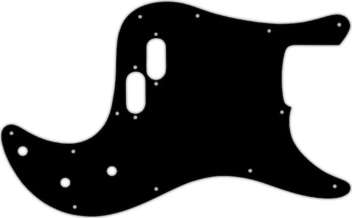 WD Custom Pickguard For Fender 1981-1985 Bullet Bass #29T Matte Black Thin