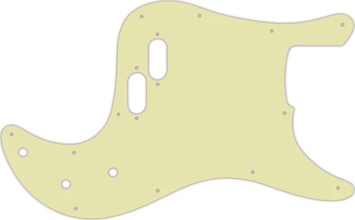 WD Custom Pickguard For Fender 1981-1985 Bullet Bass #34T Mint Green Thin