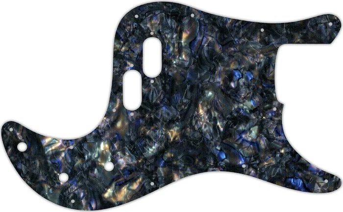 WD Custom Pickguard For Fender 1981-1985 Bullet Bass #35 Black Abalone