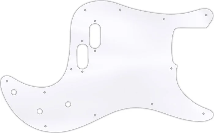 WD Custom Pickguard For Fender 1981-1985 Bullet Bass #45T Clear Acrylic Thin
