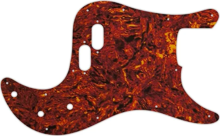WD Custom Pickguard For Fender 1981-1985 Bullet Bass #05W Tortoise Shell/White