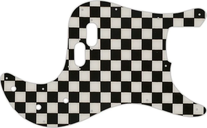 WD Custom Pickguard For Fender 1981-1985 Bullet Bass #CK01 Checkerboard Graphic