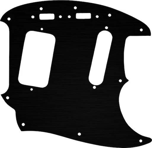 WD Custom Pickguard For Fender 1990's Jag-Stang #27T Simulated Black Anodized Thin