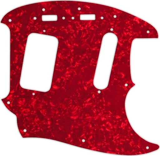 WD Custom Pickguard For Fender 1990's Jag-Stang #28R Red Pearl/White/Black/White