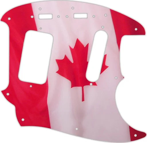 WD Custom Pickguard For Fender 1990's Jag-Stang #G11 Canadian Flag Graphic