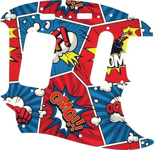 WD Custom Pickguard For Fender 1990's Jag-Stang #GCM01 Comic Book Graphic