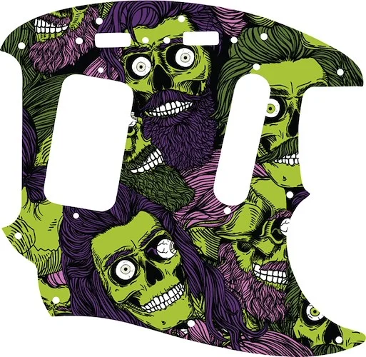 WD Custom Pickguard For Fender 1990's Jag-Stang #GHA02 Zombeard Graphic