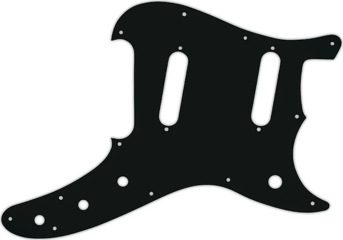 WD Custom Pickguard For Fender 1993-1996 Duo-Sonic Reissue #01A Black Acrylic