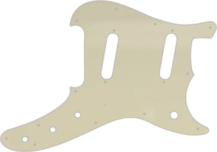 WD Custom Pickguard For Fender 1993-1996 Duo-Sonic Reissue #55S Parchment Solid
