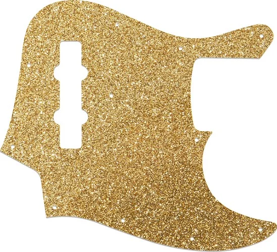 WD Custom Pickguard For Fender 1998-2009 Made In Japan Geddy Lee Limited Edition Jazz Bass #60RGS Rose Gold Sparkle 