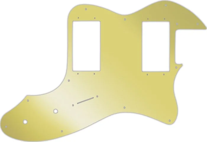 WD Custom Pickguard For Fender 1999 Made In Japan '72 Telecaster Thinline #10GD Gold Mirror