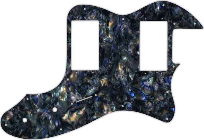 WD Custom Pickguard For Fender 1999 Made In Japan '72 Telecaster Thinline #35 Black Abalone