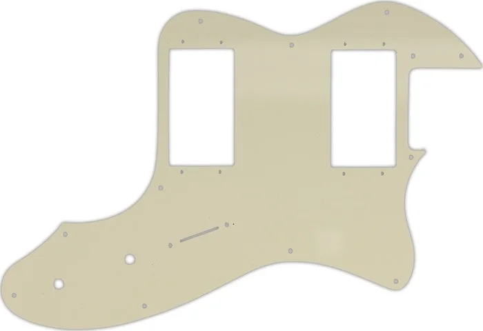 WD Custom Pickguard For Fender 1999 Made In Japan '72 Telecaster Thinline #55S Parchment Solid