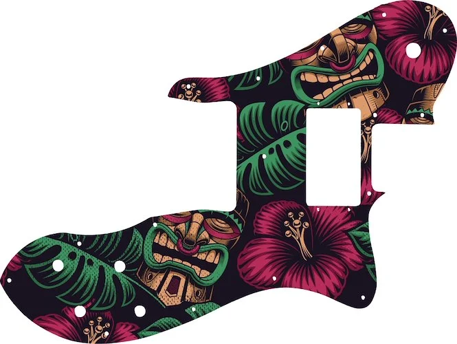 WD Custom Pickguard For Fender 1999-Present Made In Mexico Or 2012-2013 American Vintage '72 Telecaster Custom #GAL01 Aloha Tiki Graphic