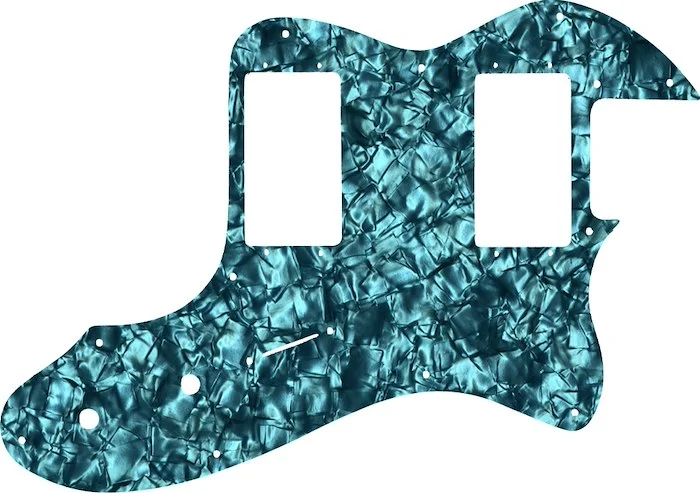 WD Custom Pickguard For Fender 1999-Present Made In Mexico Or 2012-2013 American Vintage '72 Telecaster Thinline #28AQ Aqua Pearl/Black/White/Black