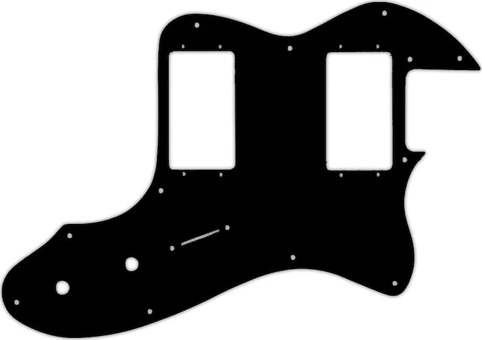 WD Custom Pickguard For Fender 1999-Present Made In Mexico Or 2012-2013 American Vintage '72 Telecaster Thinline #03G Black/Green/Black